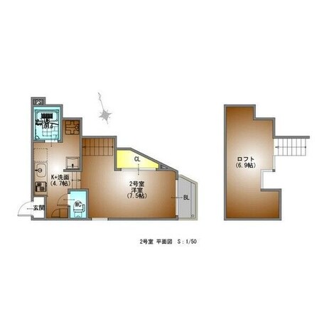 RIZESTルクシアの物件間取画像